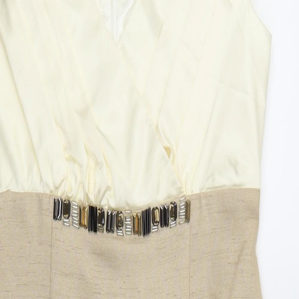 shubette Womens Gold   Fit & Flare  Size 12