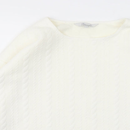 Peacokcs Womens Ivory   Basic T-Shirt Size 12