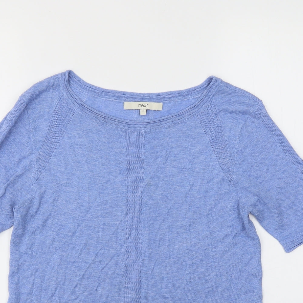 Womens UK Size 10 NEXT Blue Basic T-Shirt