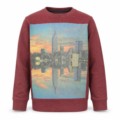 Denim Boys Red   Pullover Sweatshirt Size 12-13 Years