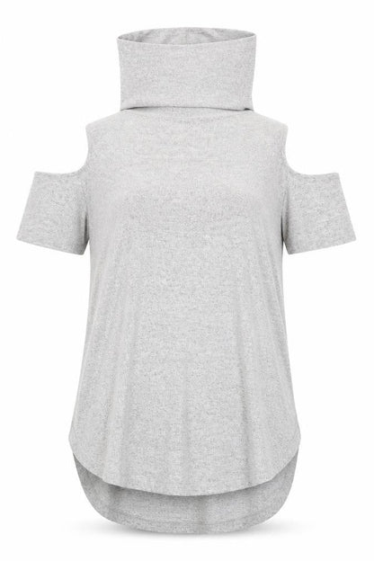 Womens UK Size 8 Select Grey Basic T-Shirt