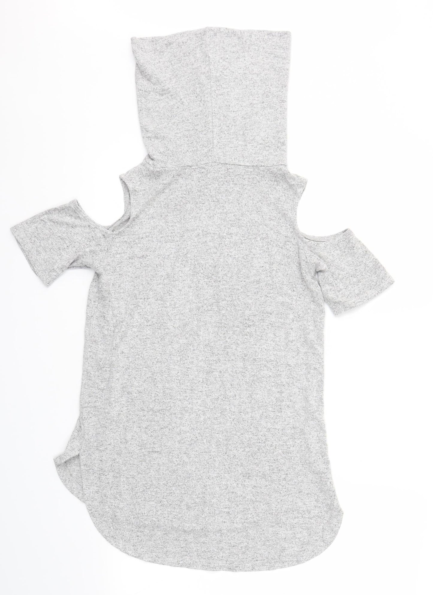 Womens UK Size 8 Select Grey Basic T-Shirt