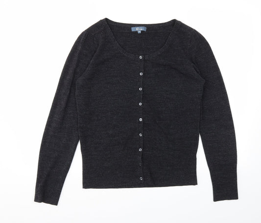 Womens UK Size 10 EVIE Grey Cardigan Jumper