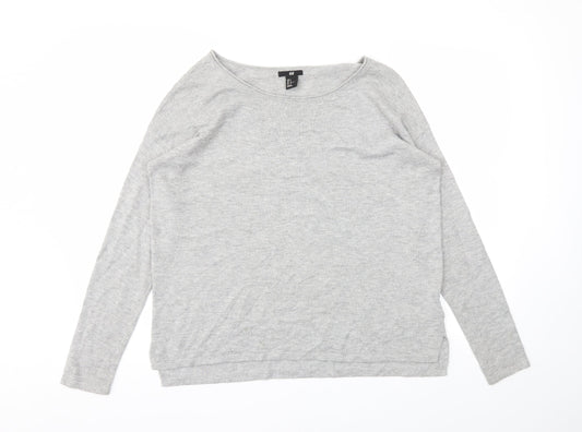 Womens UK Size S H&M Grey Pullover Jumper