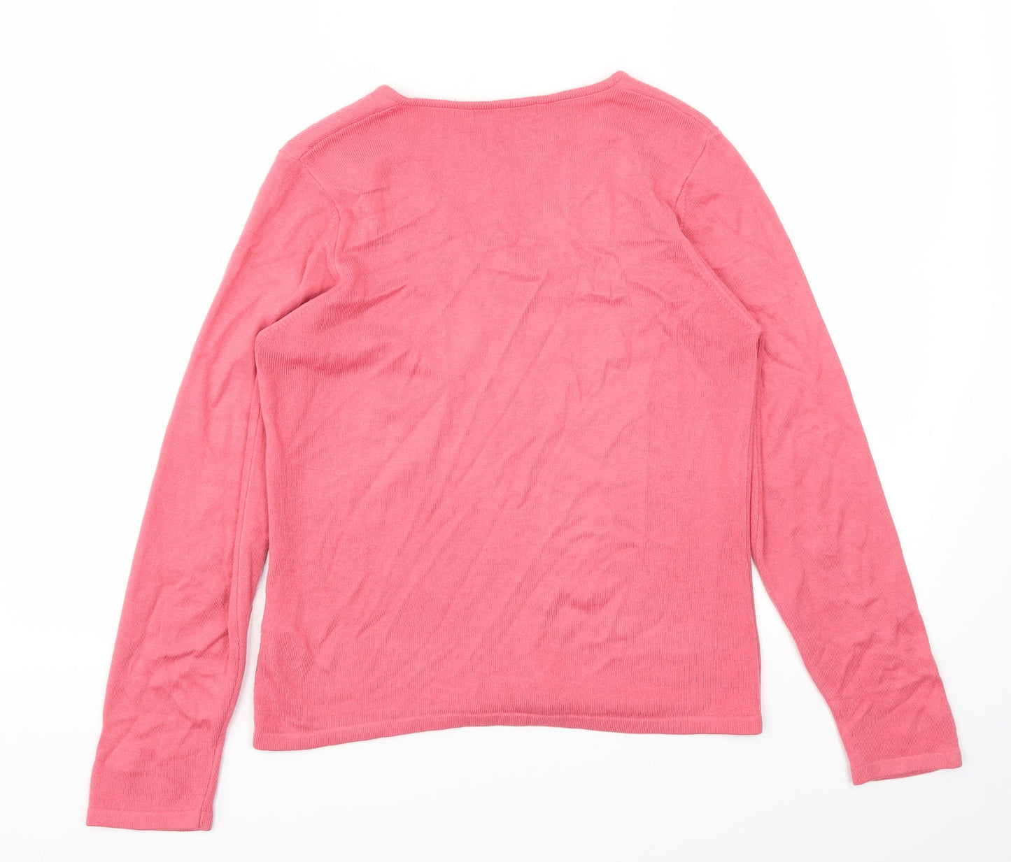Womens UK Size 12 M&S Pink Pullover Jumper