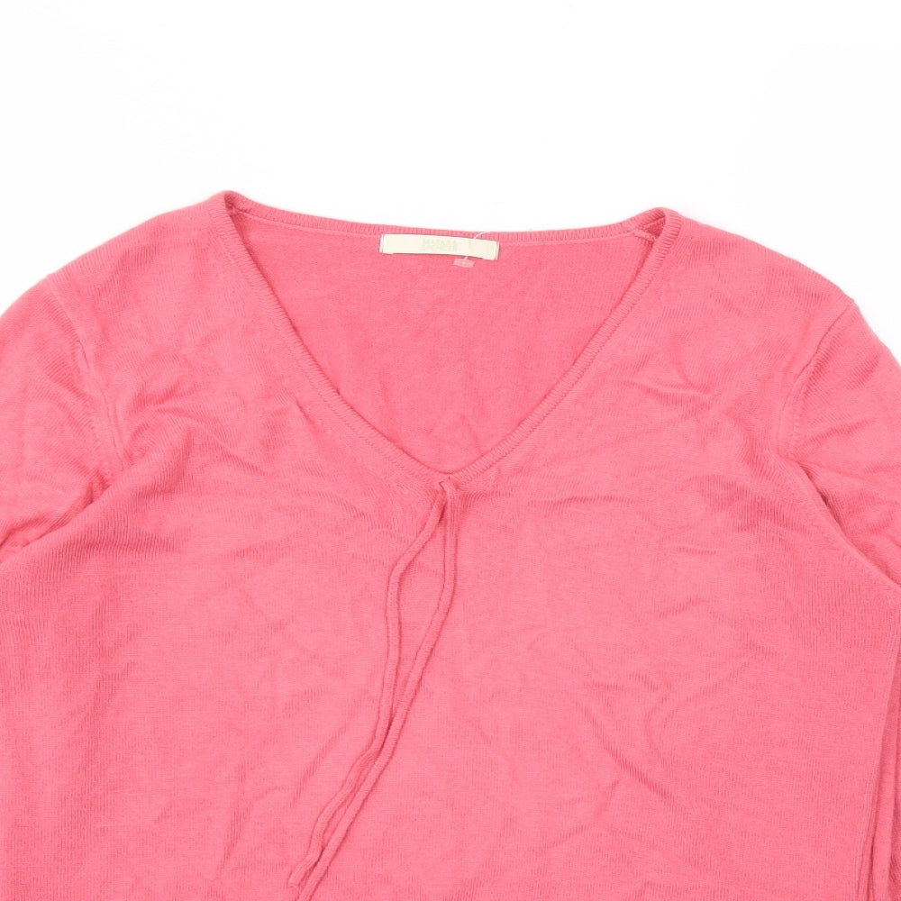 Womens UK Size 12 M&S Pink Pullover Jumper