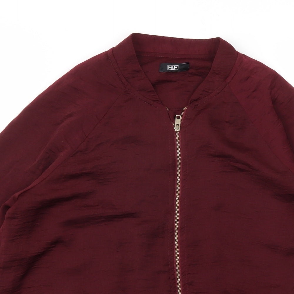 Womens UK Size 10 F&F Red Jacket