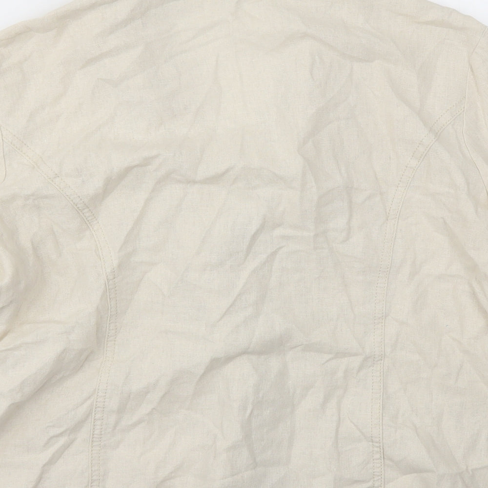 ISLE  Womens Beige   Jacket Blazer Size 16