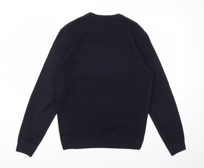 Mens UK Size M NEXT Blue Pullover Sweatshirt