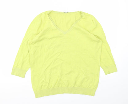 Womens UK Size 18 BHS Yellow Pullover Jumper
