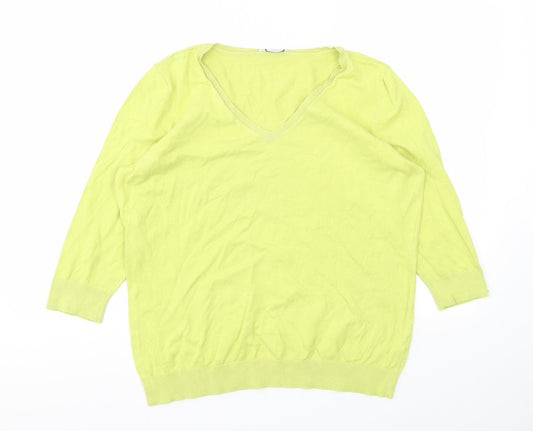 BHS Womens Yellow   Pullover Jumper Size 18