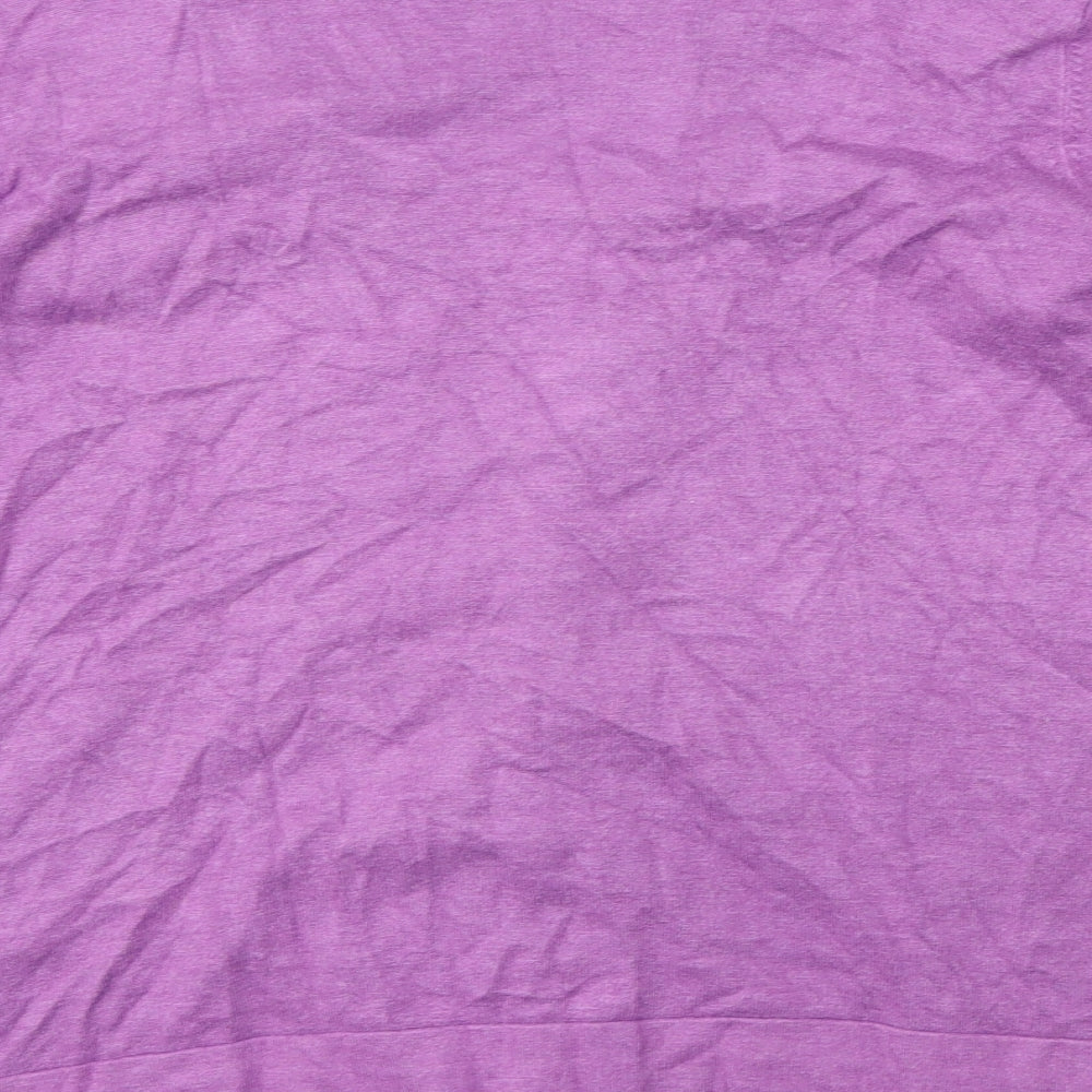 CC Womens Purple Striped  Cardigan Jumper Size M