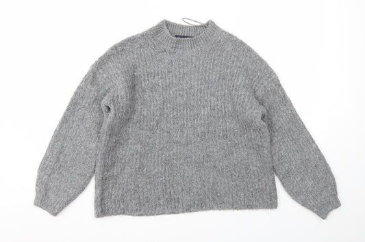Womens UK Size S M&S Grey Pullover Jumper