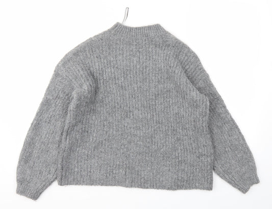 Womens UK Size S M&S Grey Pullover Jumper