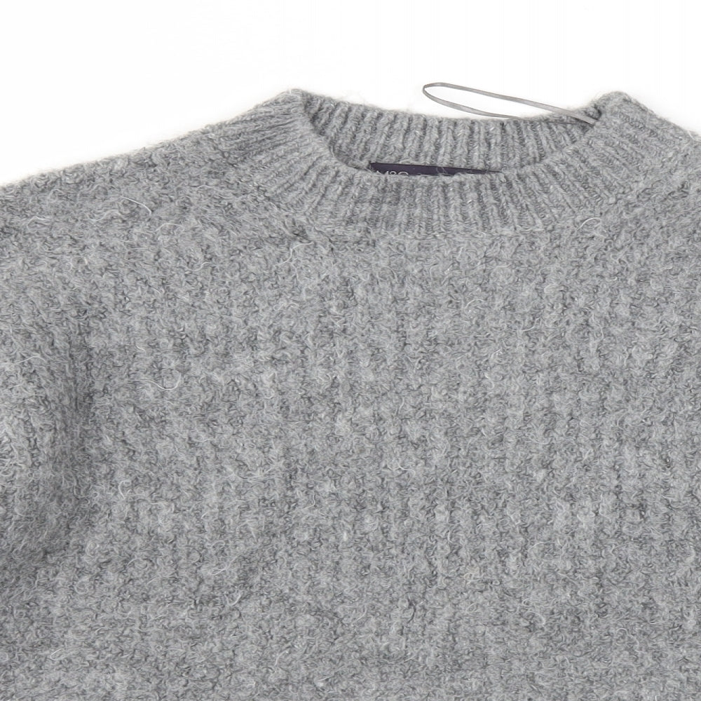 Womens UK Size S M&S Grey Pullover Jumper