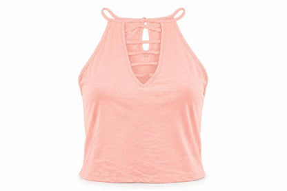 Womens UK Size 14 Select Pink Basic T-Shirt