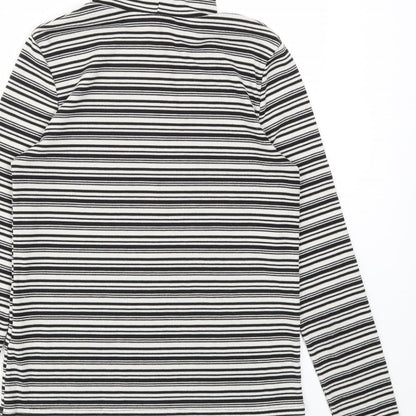 Womens UK Size S Cooperative Black Basic T-Shirt