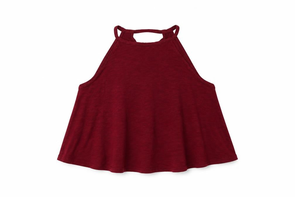 Womens UK Size M H&M Red Basic T-Shirt