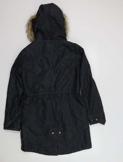 Womens UK Size 10 M&S Blue Overcoat