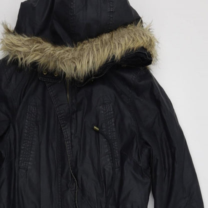 Womens UK Size 10 M&S Blue Overcoat