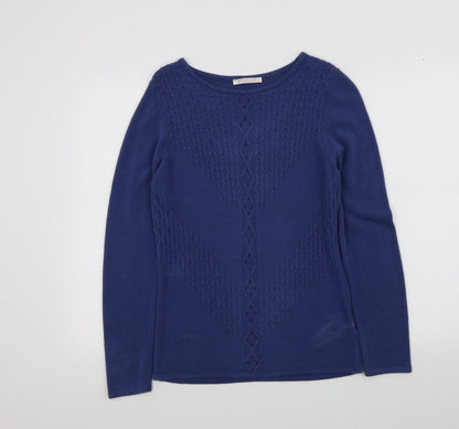 Womens UK Size M anna rose Blue Pullover Jumper