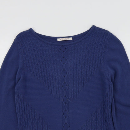 Womens UK Size M anna rose Blue Pullover Jumper