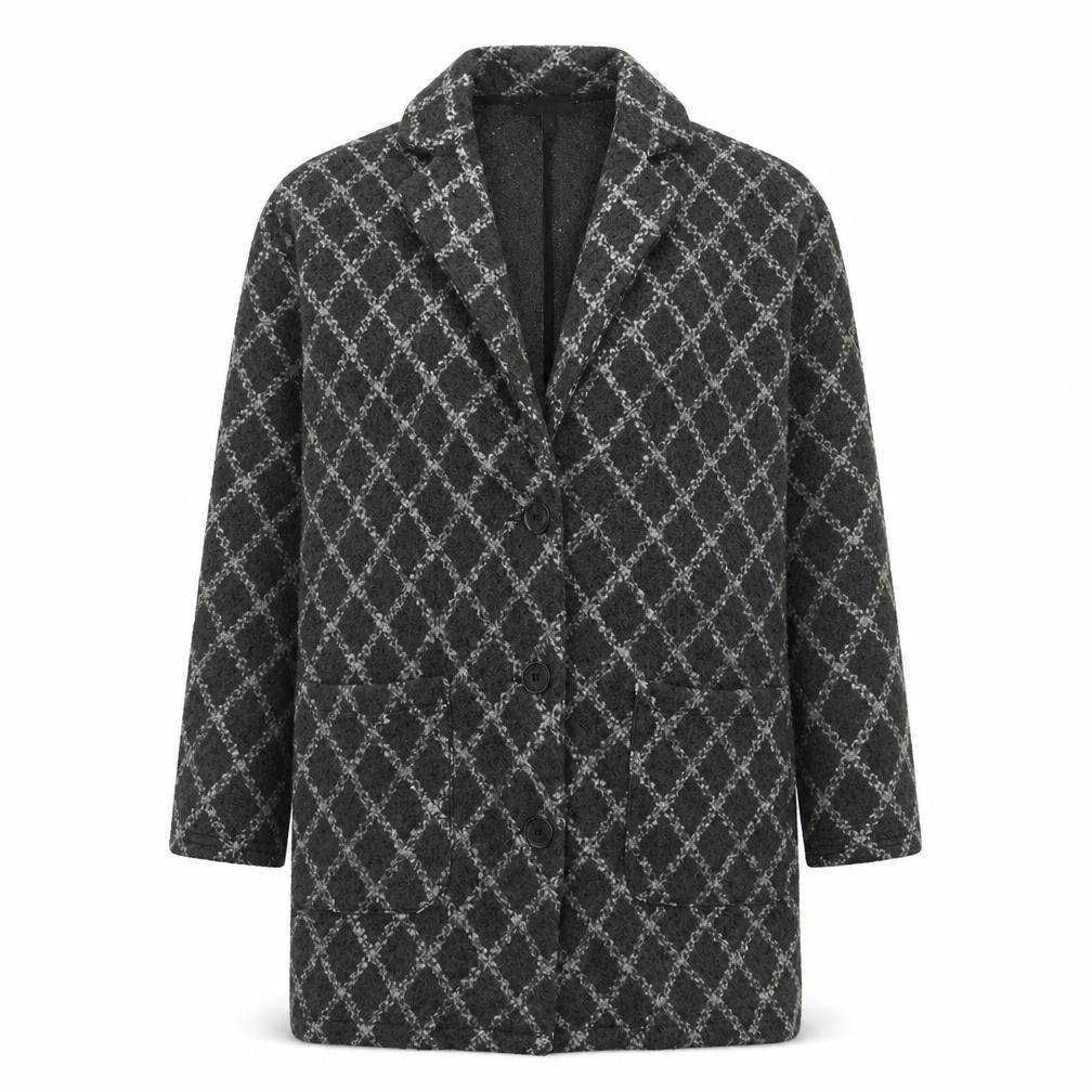 Next Womens Grey Geometric  Jacket  Size M