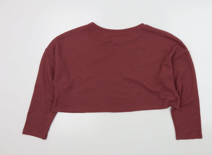 Womens UK Size XL Preworn Pink Pullover Jumper