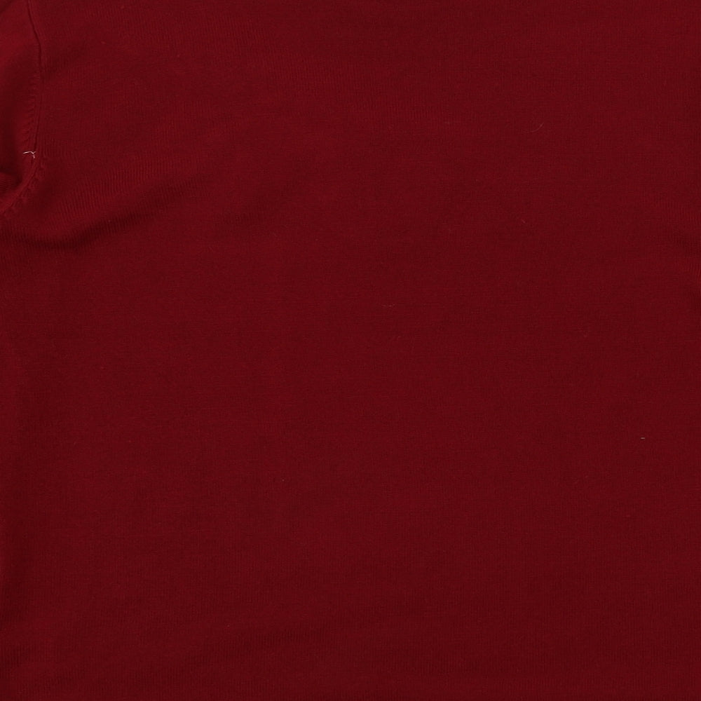 Womens UK Size M reflect Red Pullover Jumper