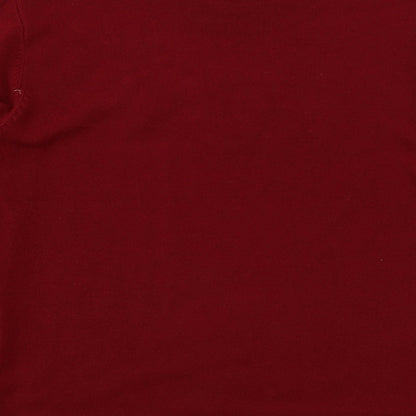Womens UK Size M reflect Red Pullover Jumper