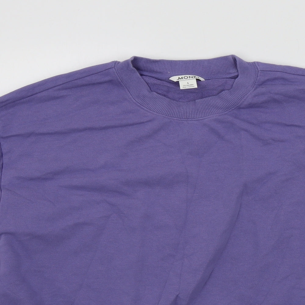 Womens UK Size S monkl Purple Pullover Jumper