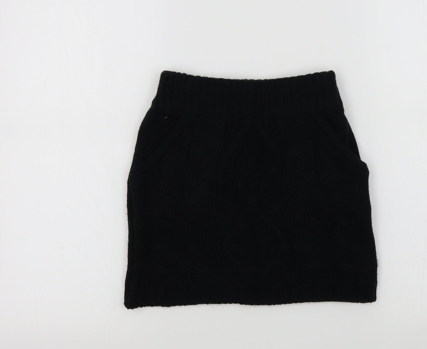 YD Girls Black   A-Line Skirt Size 7-8 Years