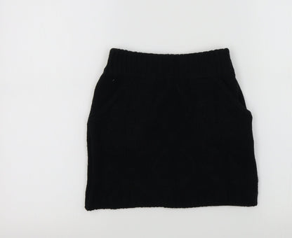 YD Girls Black   A-Line Skirt Size 7-8 Years