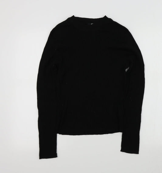 H&M Womens Black   Pullover Jumper Size M