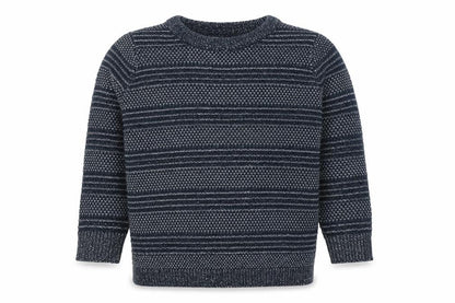 TRU Boys Blue Geometric  Pullover Jumper Size S