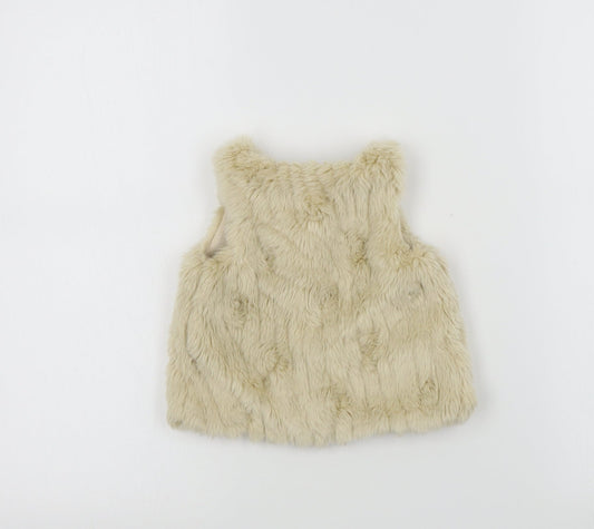 F&F Girls Beige Colourblock  Basic Coat Snowsuit Size 36 Months