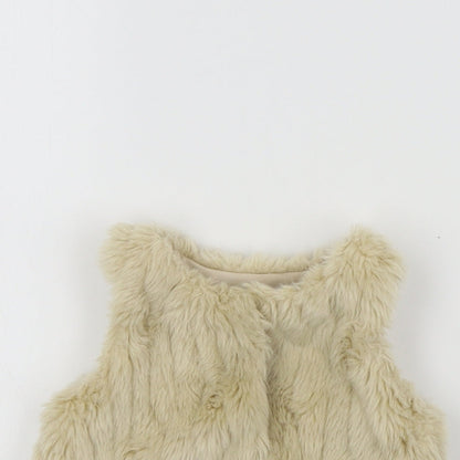 F&F Girls Beige Colourblock  Basic Coat Snowsuit Size 36 Months