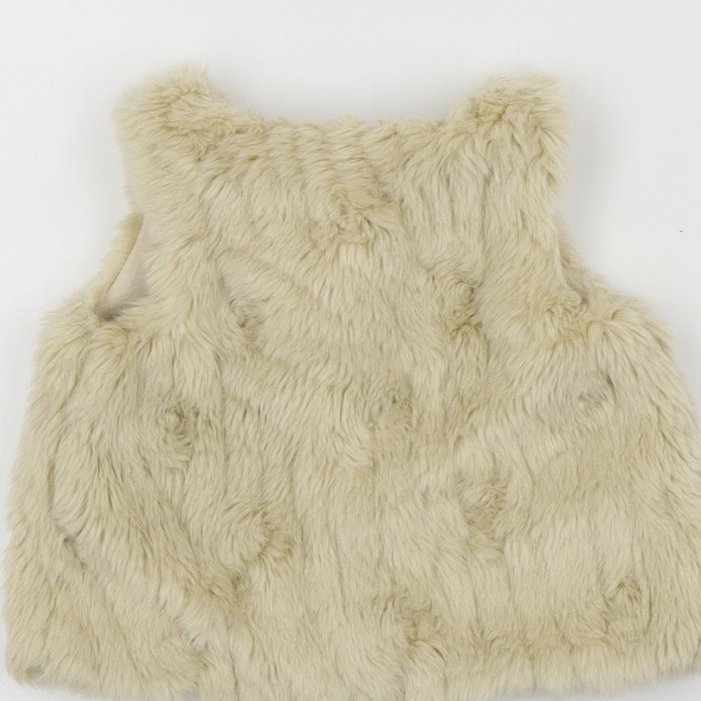 F&F Girls Beige Colourblock  Basic Coat Snowsuit Size 36 Months