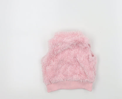 NEXT Boys Pink Colourblock  Jacket Waistcoat Size 6-9 Months