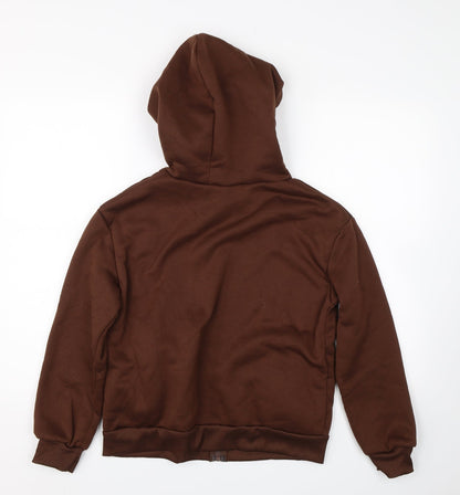 Shien Womens Brown   Full Zip Hoodie Size S