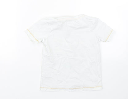 TU Boys White   Basic T-Shirt Size 3-4 Years