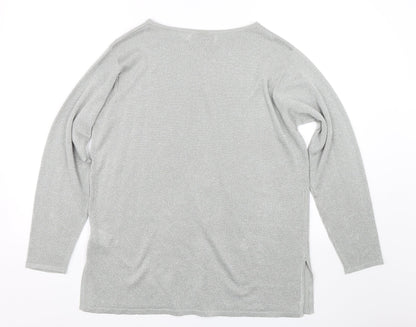 Cordelia Womens Silver   Pullover Jumper Size M