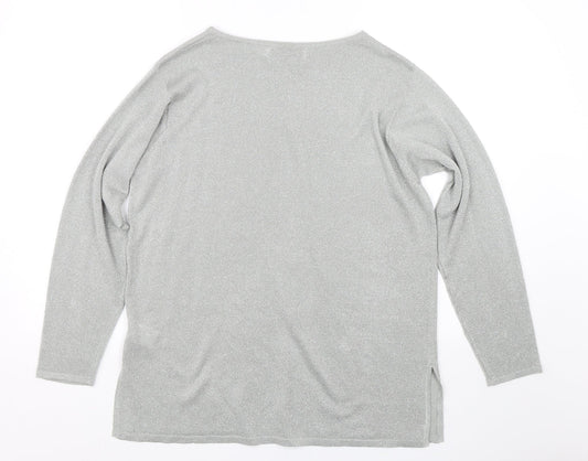 Cordelia Womens Silver   Pullover Jumper Size M