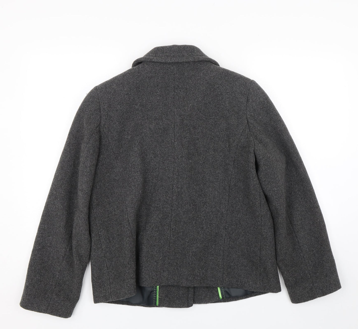 Womens UK Size 12 BM Grey Overcoat