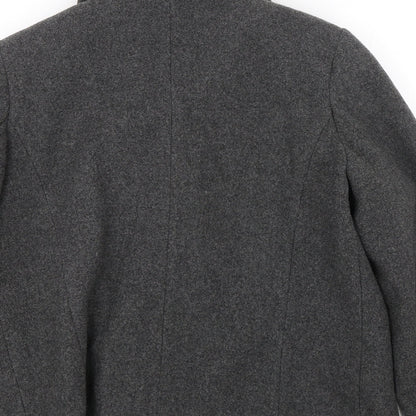 Womens UK Size 12 BM Grey Overcoat