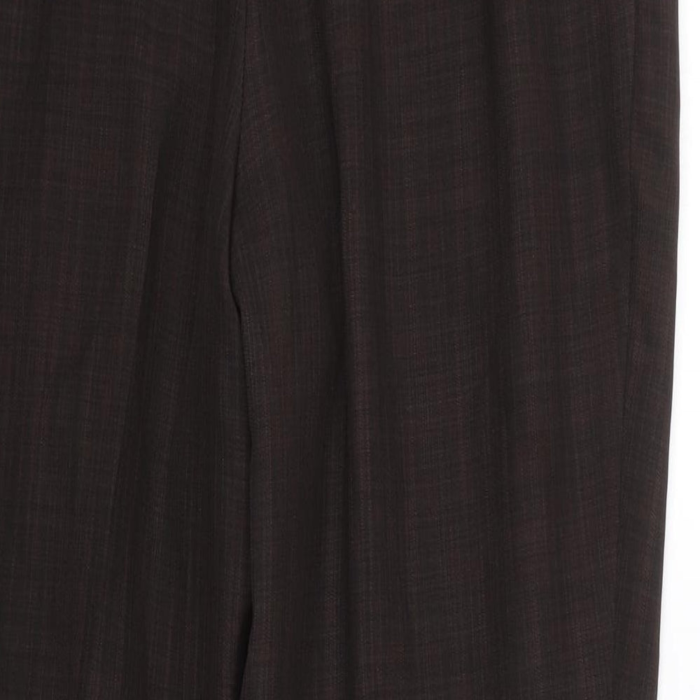 Womens UK Size 12 M&S Regular Fit  Brown Trousers