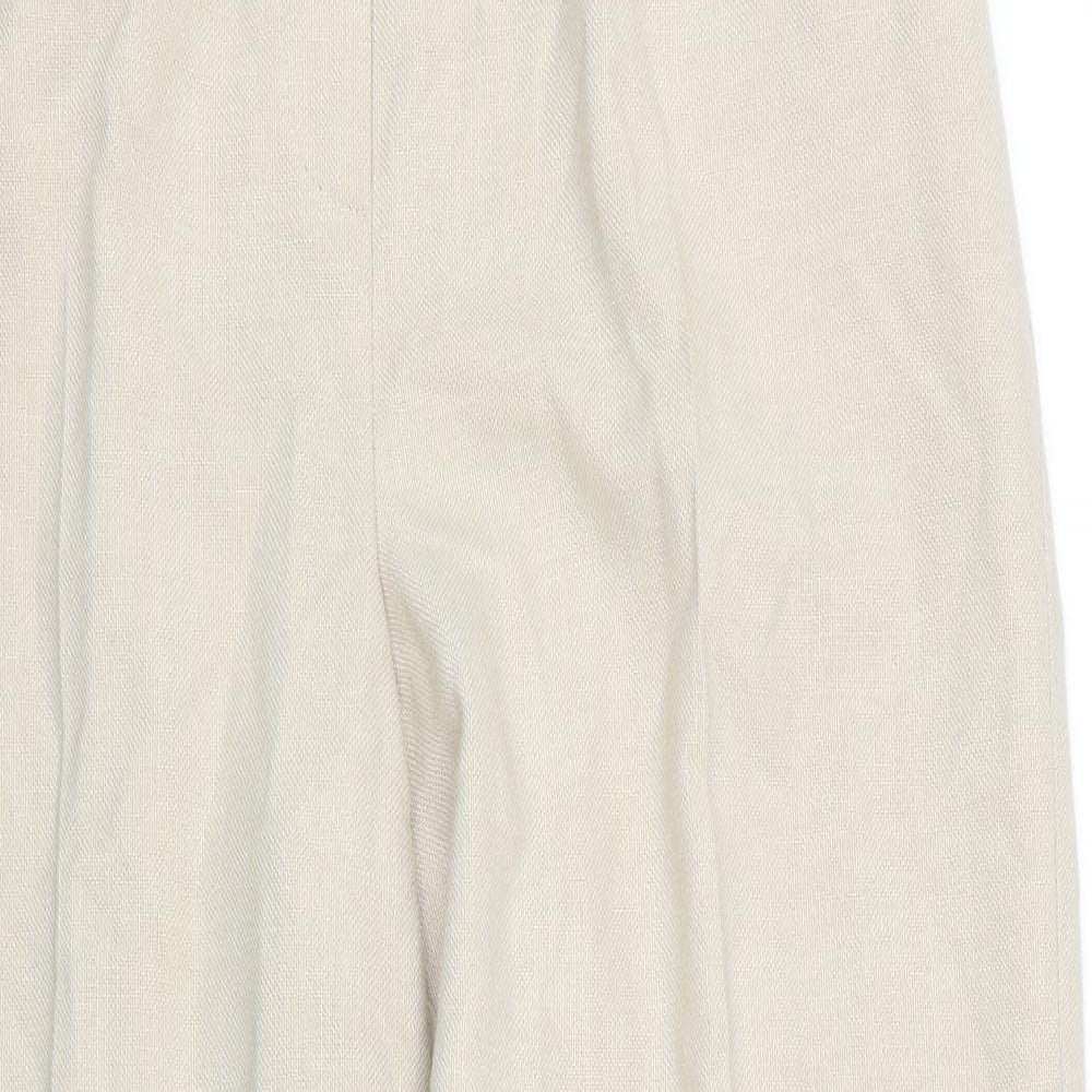 EWM Womens Beige   Capri Trousers Size 12 L24.5 in