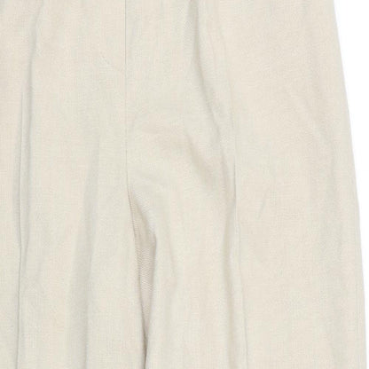 EWM Womens Beige   Capri Trousers Size 12 L24.5 in