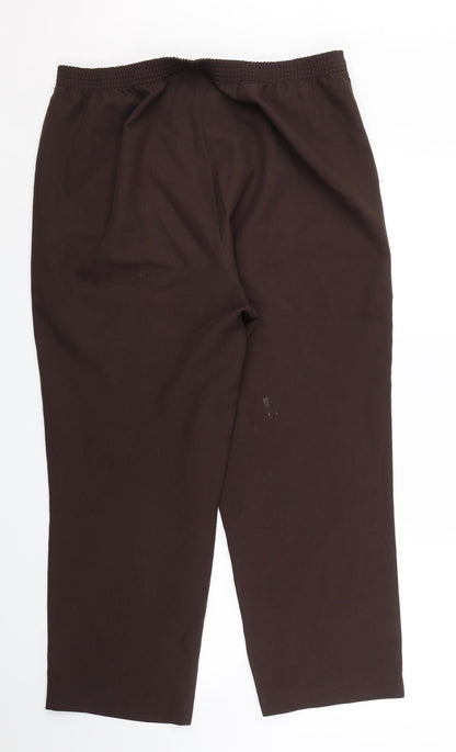 BM Womens Brown   Trousers  Size 16 L25 in