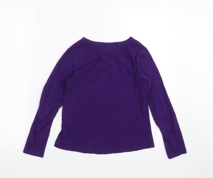 Moshi Girls Purple   Basic T-Shirt Size 9-10 Years  - Moshi Monsters
